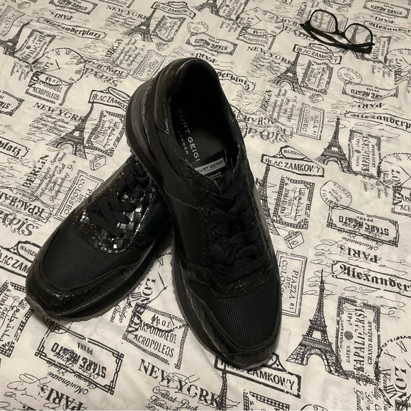 Kurt Geiger Black Minimalist Sneakers - Picture 7 of 8